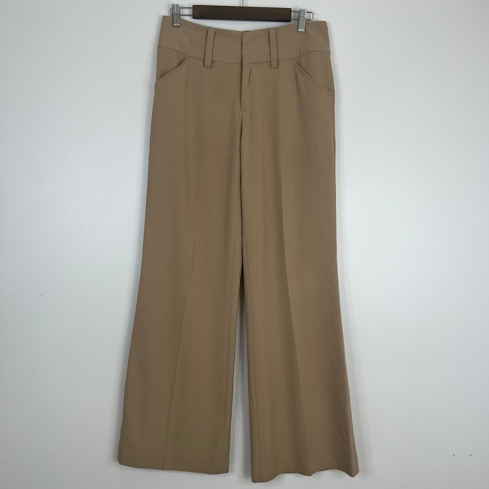 Boston Proper Classic Timless Black Flared Pleated Work Pant Trouser Zip Fly